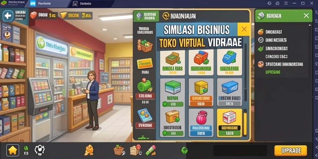 Tampilan antarmuka permainan yang intuitif.
