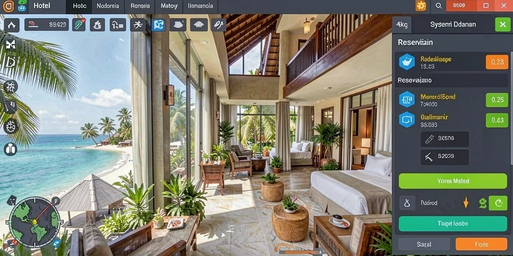 Tampilan antarmuka yang sleek dan modern.