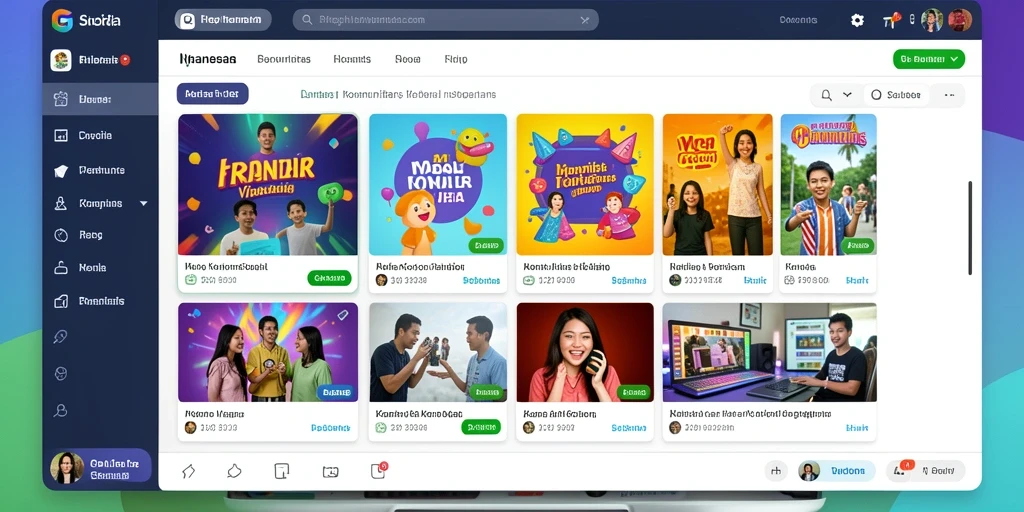 Screenshot menunjukkan variasi permainan slot yang menarik.