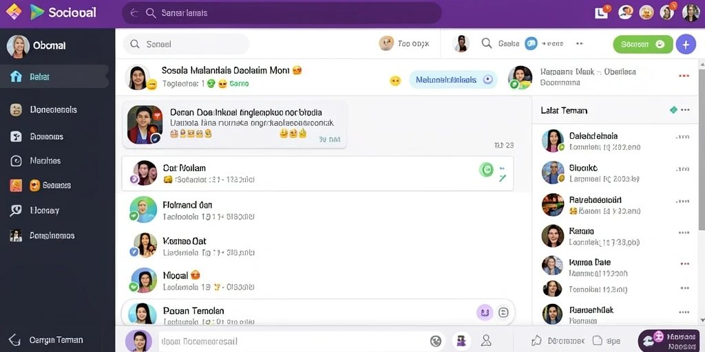 Screenshot menunjukkan tampilan beranda yang menarik.
