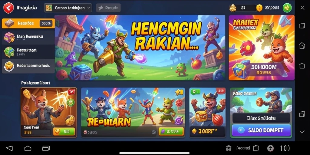 Tampilan awal aplikasi LADANG78 yang menarik.