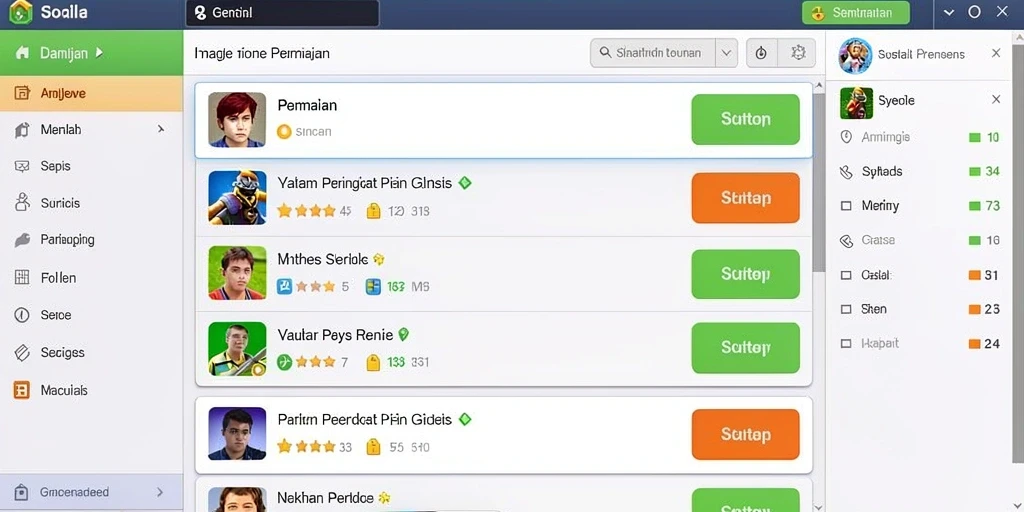Tampilan antarmuka yang modern dan menarik.