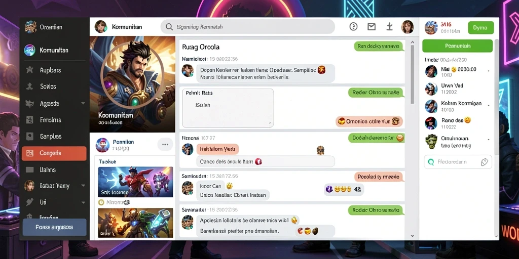 Screenshot menunjukkan antarmuka permainan yang menarik.