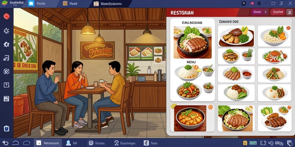 Tampilan awal yang menarik dan interaktif.