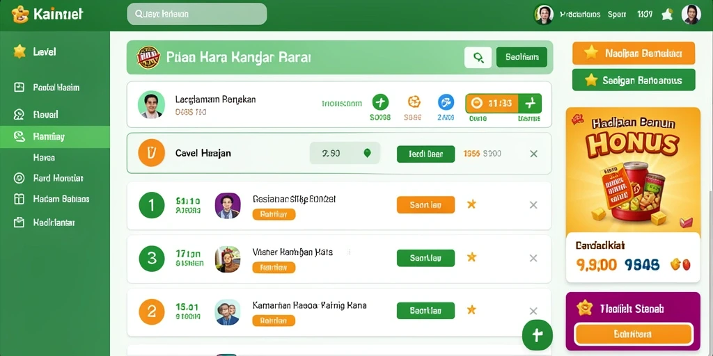 Tampilan antarmuka yang modern dan ramah pengguna.