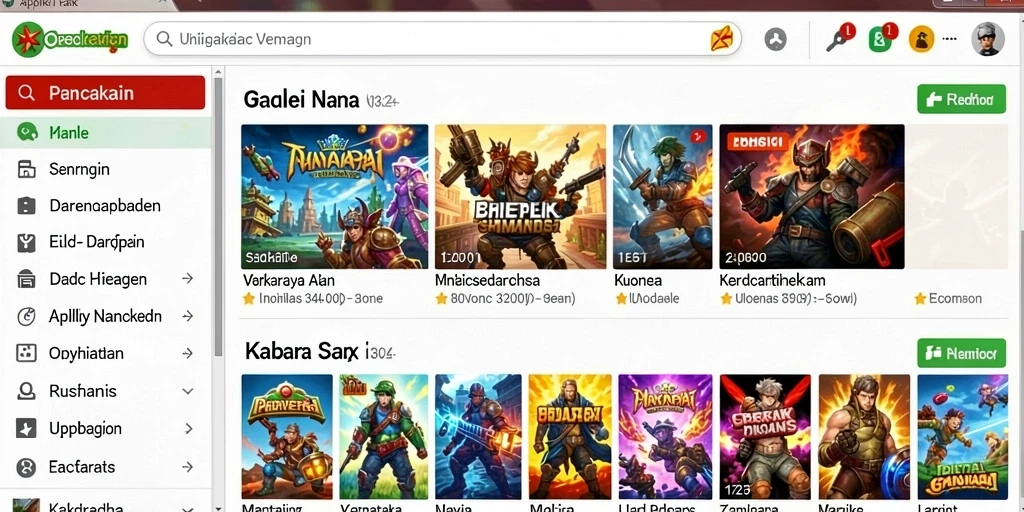 Tampilan awal WINSLOT dengan menu yang intuitif.