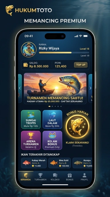 Galeri pratinjau visual hukumtoto build APK resmi terbaru